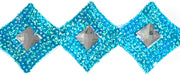 Sequin Trimming Diamond Shape 5.5cm  Hologram