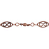 Chain With Bead - Antique Copper Fancy Link-10.5x5mm 