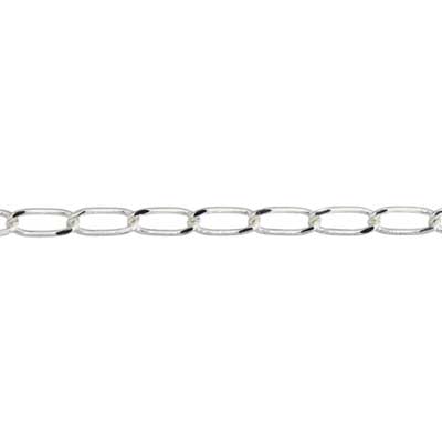 Chain - Link 7x3mm Silver Plated