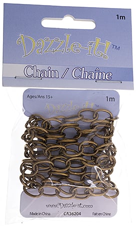 Dazzle-It Cable Chain 9x7mm  1m /Card