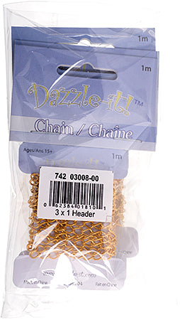 Dazzle-It Curb Chain 5x3.5mm  1m /Card