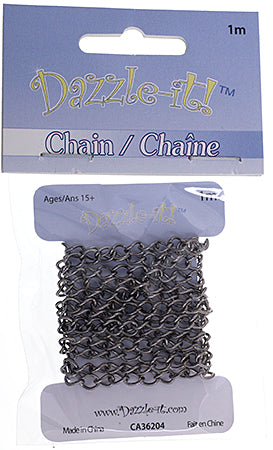 Dazzle-It Curb Chain 5x3.5mm  1m /Card