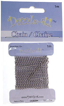 Dazzle-It Curb Chain 3x2mm  1m /Card