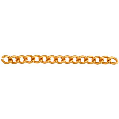 Chain Aluminum 4mm Cut Link Gold