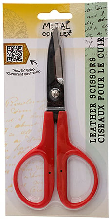 Metal Complex Leather Scissors