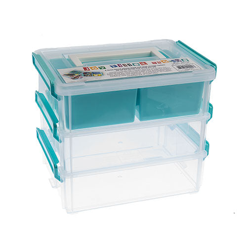 Stackable 3Pcs Lid with handle And Insert Each 8x6x2.5in