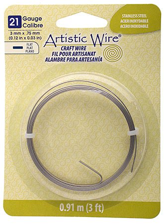 Flat Artistic Wire 3ft 21ga 