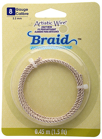 Artistic Wire - Braid 8ga Round Non-Tarnish  1.5 ft