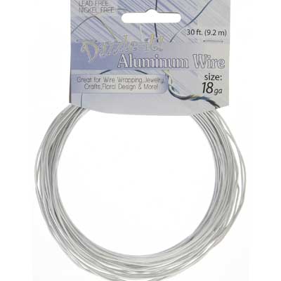 Aluminum Wire 18ga (1.2mm) 30ft Round