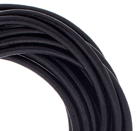 Dazzle-It Genuine Leather Cord 3mm Round  5yds
