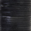 Leather Lacing Flat Cord 3mm Black