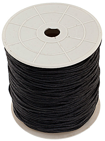 Cotton Wax Cord Round Black