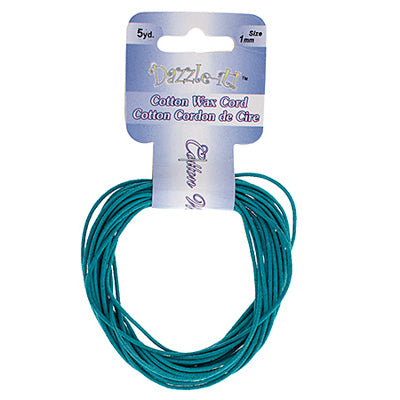 Dazzle-It Cotton Wax Cord 1mm Round  5yds