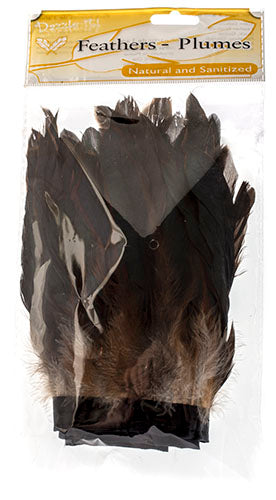 Coque Bronze Feathers 5-8in Strung 1 Yard