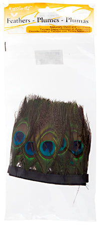 Peacock Trim 1m - Approx 37 Eyes Natural