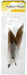 Hat Trim Ringneck Tail With Marabou 20cm Natural/White