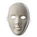 Mask Venezia Plastic White With Elast 21x14cm(8"X5.5").50mm