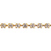 Preciosa Rhinestone Chain SS12 Crystal/Raw Brass - Cosplay Supplies Inc