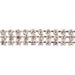 Czech Rhinestone Chain 3-Row SS8.5 Crystal/Silver - Cosplay Supplies Inc