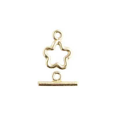 Brass Toggle Flower 9mm - Cosplay Supplies Inc