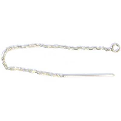 SS.925 Thread Cable Chain 2in Drop With Ring Approx 2.6g - Cosplay Supplies Inc