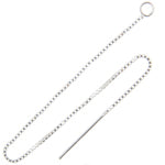SS.925 Earring - With Post Threader Box Chain 2.5in - Cosplay Supplies Inc