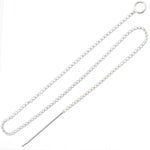 SS.925 Earring - Threader Box Chain 3in - Cosplay Supplies Inc