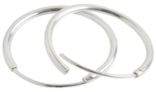 SS.925 Hoop With Hinge 25mm OD Wire 0.5in/1.25mm Approx 5.16g