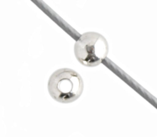 SS.925 Bead - Round Seamless 3mm W/.9mm Hole Approx 3.3g