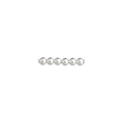 SS.925 Bead - Smooth Seamless 6mm With 2.5mm Hole Approx 8.5g - Cosplay Supplies Inc