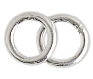 SS.925 Jump Ring OD Round Open .028x4mm Approx 2.g