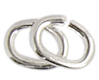 SS.925 Jump Ring Oval OD 4mm Open .025x3X4mm Approx 1.8g