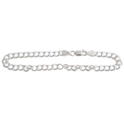 SS.925 Parallelo Bracelet 7in Approx 4.5g - Cosplay Supplies Inc