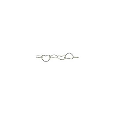 SS.925 Heart Chain 5mm By The Foot - Cosplay Supplies Inc