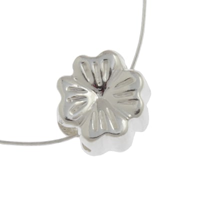 SS.925 Bead Flower 10.5mm - 5.25mm Large Hole