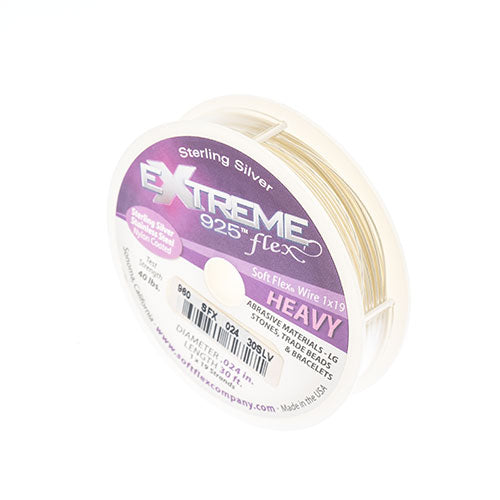 Soft Flex Extreme Wire 19 Strand Sterling Silver - Cosplay Supplies Inc