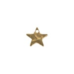 Gold Filled 14kt Pendant Star Hammered 10mm - Cosplay Supplies Inc