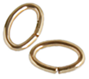 Gold Filled 14kt Jump Ring Oval 3x4.6mm 22ga Approx 1.5g
