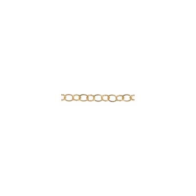 Gold Filled 14kt Chain Plain Oval + Round Twist 8mm - Cosplay Supplies Inc