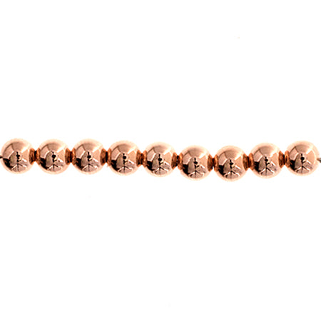 Rose Gold Filled 14k Bead Round Bead 4mm With 1.2mm Hole Approx 1g - Cosplay Supplies Inc