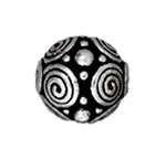 Tierra Cast - Bead Spirals 8mm Antique Silver - Cosplay Supplies Inc