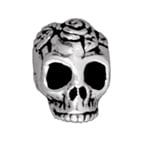 Tierra Cast - Bead Rose Skull 10mm - Cosplay Supplies Inc