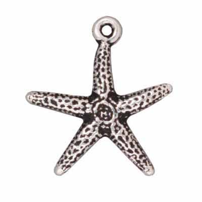 Tierra Cast - Charm Starfish Antique Silver - Cosplay Supplies Inc