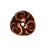 Tierra Cast - Bead Cap Lily 8mm Antique Copper - Cosplay Supplies Inc