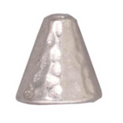 Tierra Cast - Cone 7mm Hammered Rhodium - Cosplay Supplies Inc