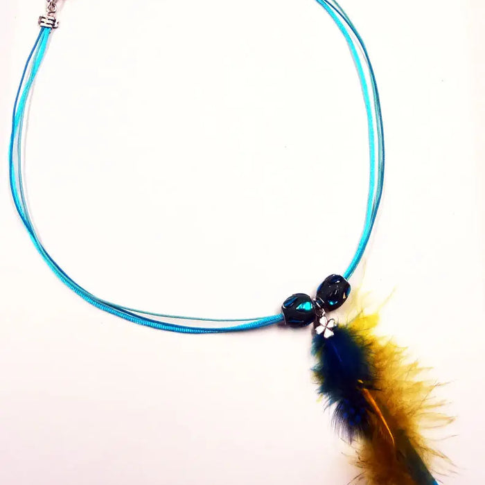 Feather Necklace with End Crimps