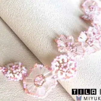 Tila 2-hole Beads Flower Bracelet