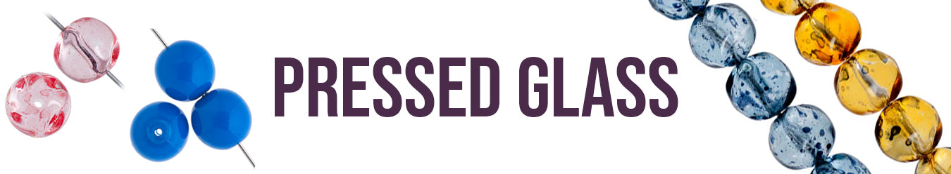 Pressed Glass  Beads