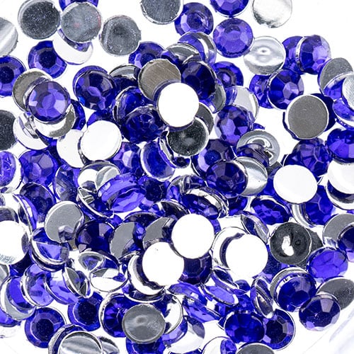 Acrylic Round Flat Back Rhinestones 4mm (SS16)  2000pcs/Bag