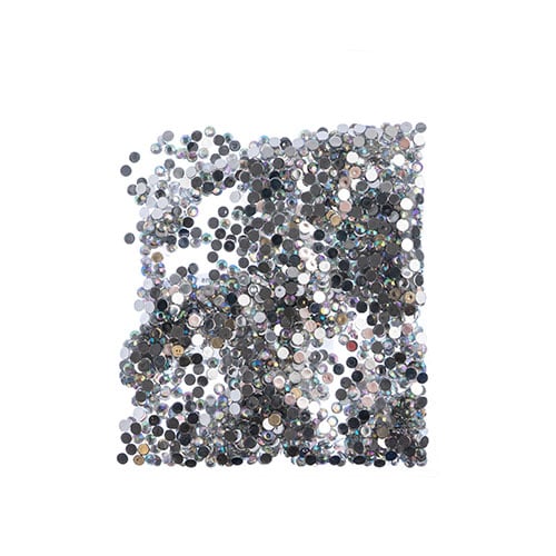 Acrylic Round Flat Back Rhinestones 4mm (SS16)  Aurora Borealis 2000pcs/Bag